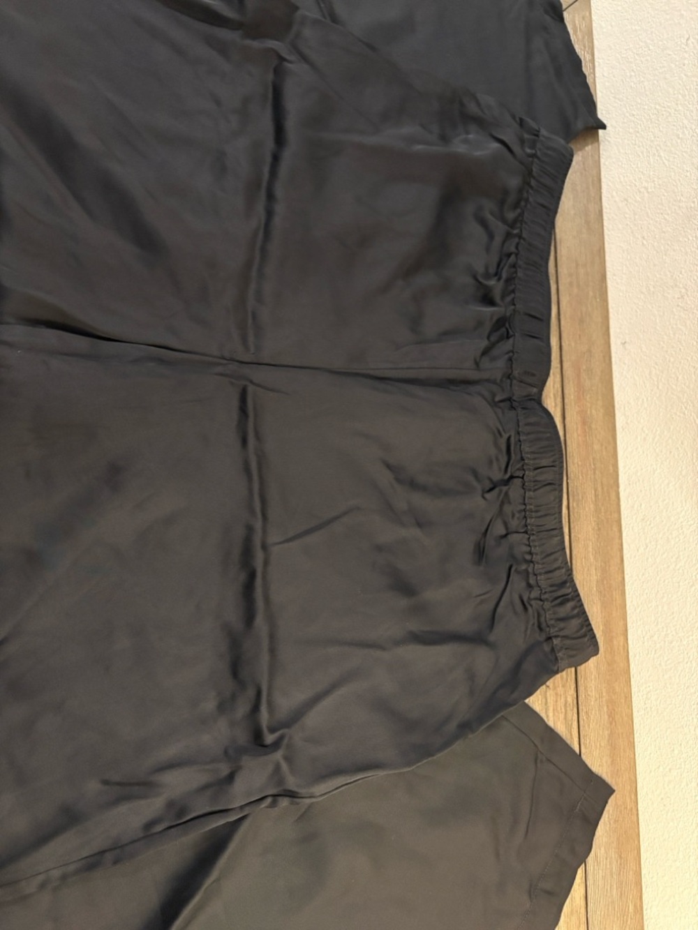 NWT [Tommy Bahama] Black Tencel Satin Drawstring Wide-Leg Pants Women’s XL - Picture 7 of 12